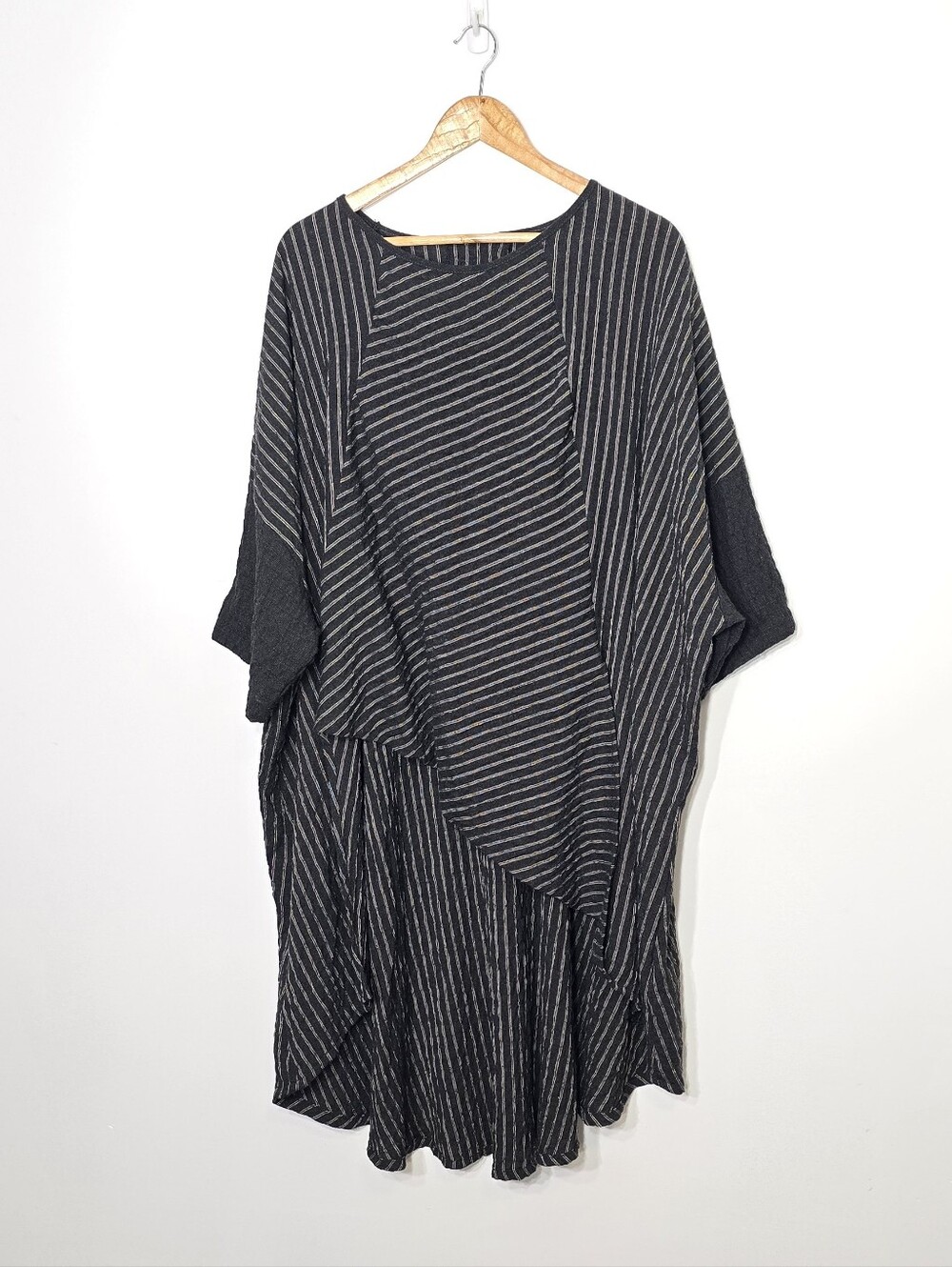 GershonBRAM Lightweight High Low Oversized Short Sleeve Tunic Top Loose Fit Sz L